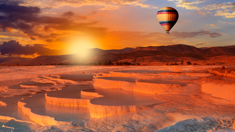 Side ve Manavgat : Özel Sıcak Hava Balonu ile Pamukkale ve Hierapolis Gezisi