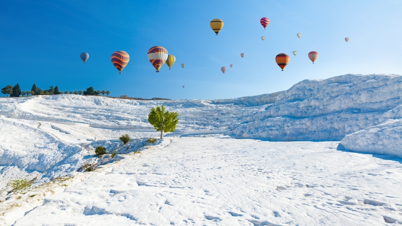 Kemer : Gün Doğumu Sıcak Hava Balon ve Pamukkale Turu